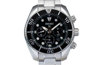 Serie Presage Edizione Limitata 140° Anniversario Japan Steel Strip Orologio a energia solare impermeabile