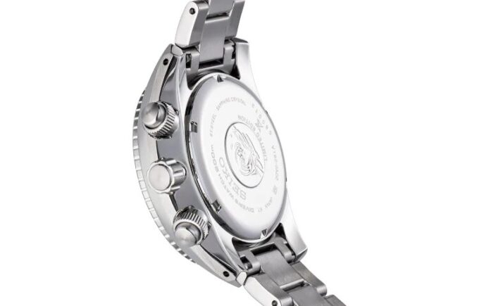 Serie Presage Edizione Limitata 140° Anniversario Japan Steel Strip Orologio a energia solare impermeabile